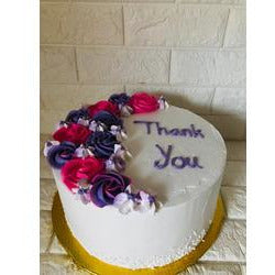 PIPPING FLOWER CAKE -CHOCOLATE (KWEKWE)